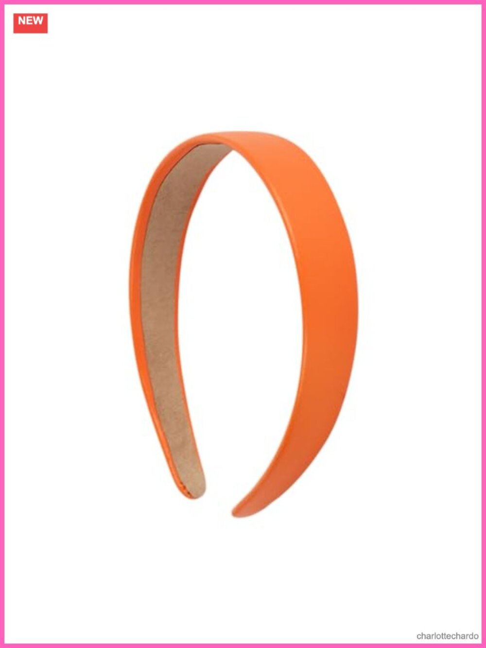 1 Inch Vegan Leather Headband Non-Slip